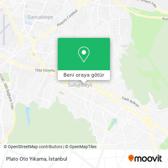Plato Oto Yıkama harita