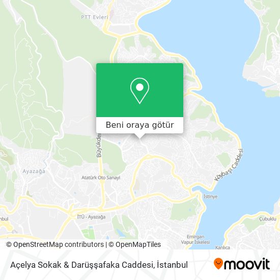 Açelya Sokak & Darüşşafaka Caddesi harita