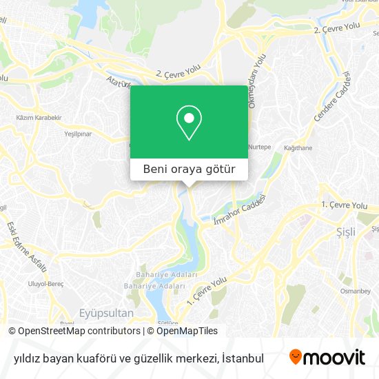 yıldız bayan kuaförü ve güzellik merkezi harita