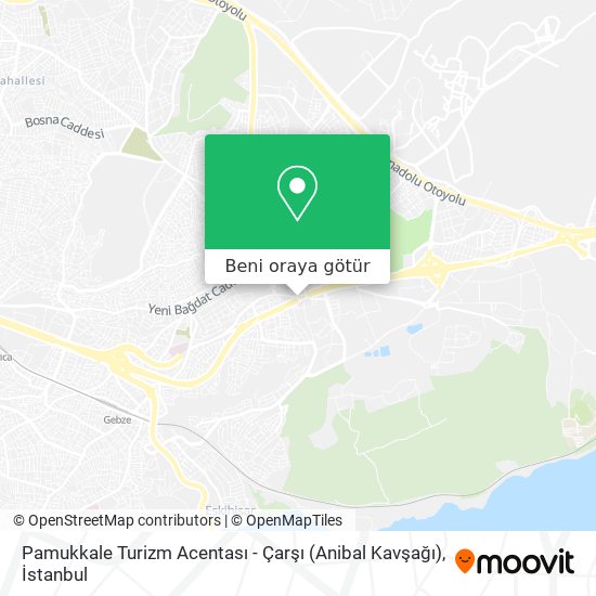 Pamukkale Turizm Acentası - Çarşı (Anibal Kavşağı) harita