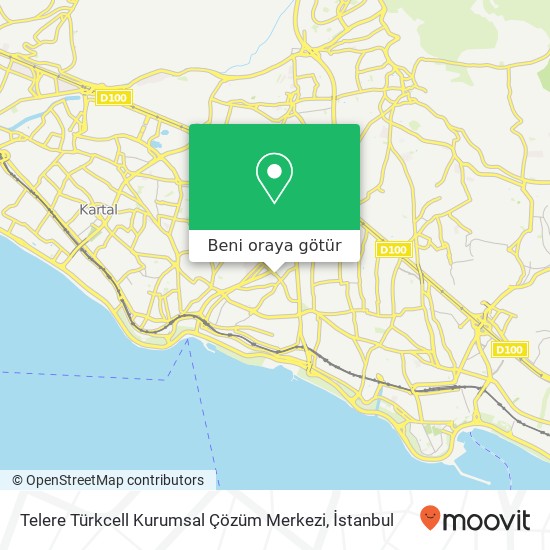 Telere Türkcell Kurumsal Çözüm Merkezi harita