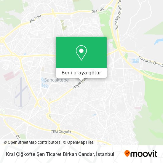 Kral Çiğköfte Şen Ticaret Birkan Candar harita