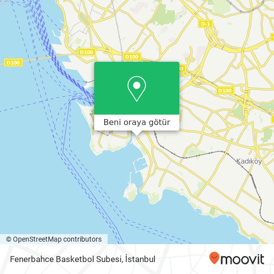Fenerbahce Basketbol Subesi harita