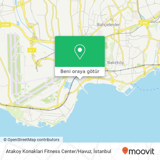 Atakoy Konaklari Fitness Center / Havuz harita
