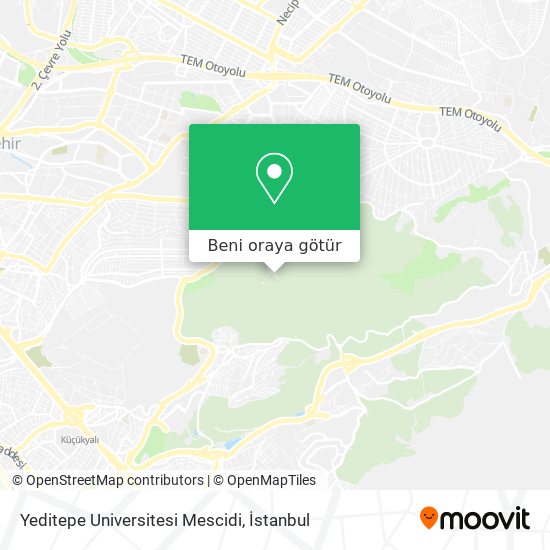 Yeditepe Universitesi Mescidi harita