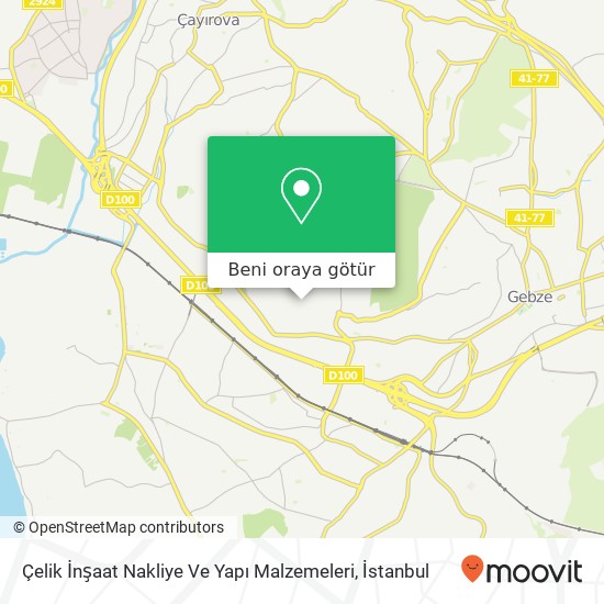 Çelik İnşaat Nakliye Ve Yapı Malzemeleri harita