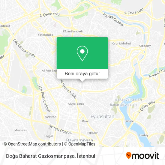 Doğa Baharat Gaziosmanpaşa harita