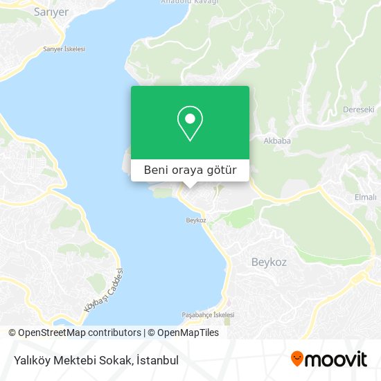 Yalıköy Mektebi Sokak harita