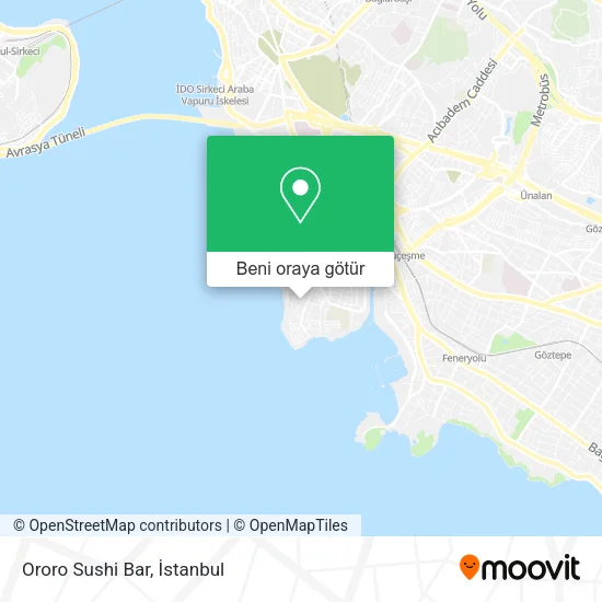Ororo Sushi Bar harita