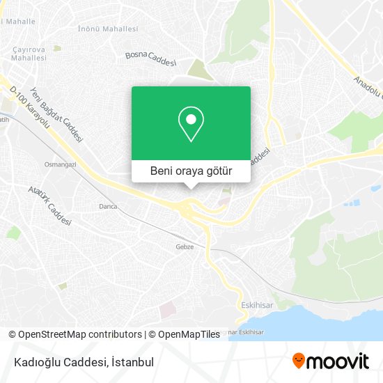 Kadıoğlu Caddesi harita