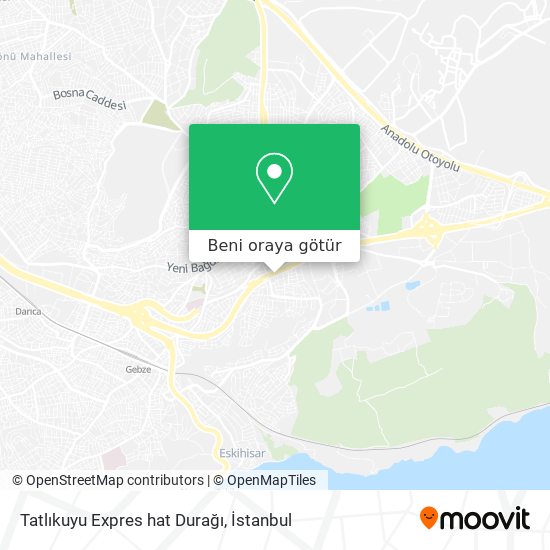 Tatlıkuyu Expres hat Durağı harita