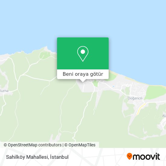 Sahilköy Mahallesi harita