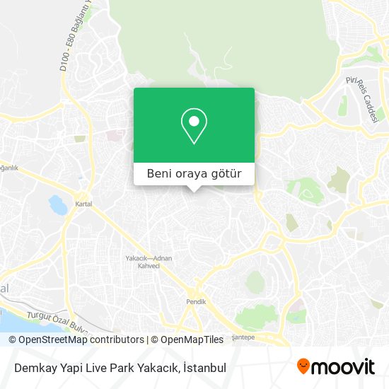 Demkay Yapi Live Park Yakacık harita