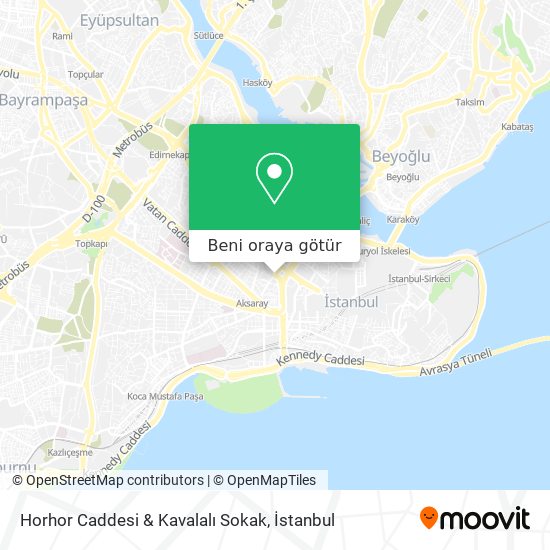 Horhor Caddesi & Kavalalı Sokak harita