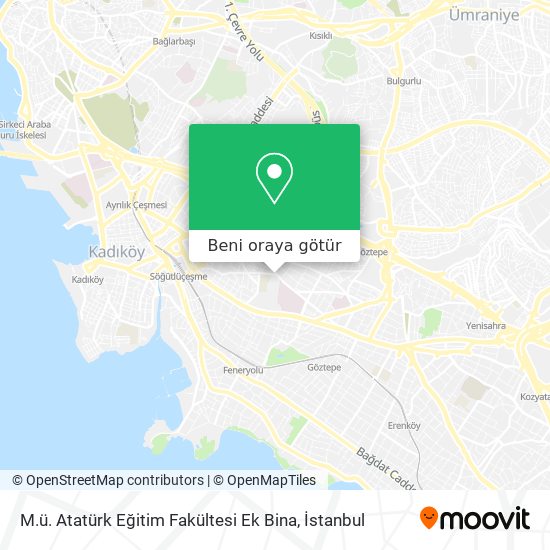 M.ü. Atatürk Eğitim Fakültesi Ek Bina harita