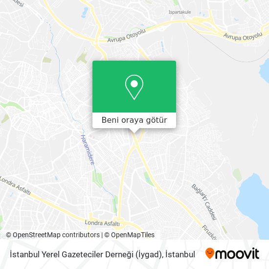 İstanbul Yerel Gazeteciler Derneği (İygad) harita