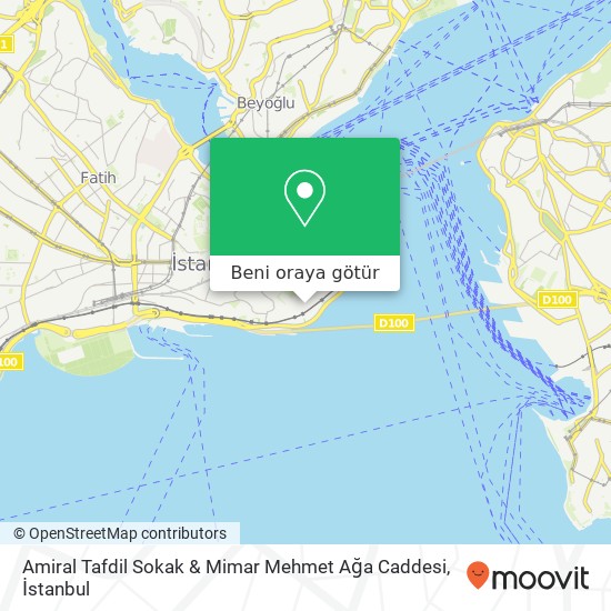 Amiral Tafdil Sokak & Mimar Mehmet Ağa Caddesi harita