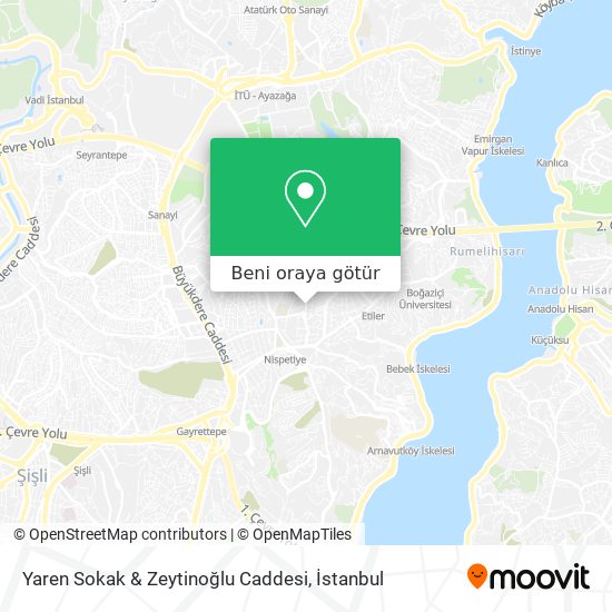 Yaren Sokak & Zeytinoğlu Caddesi harita