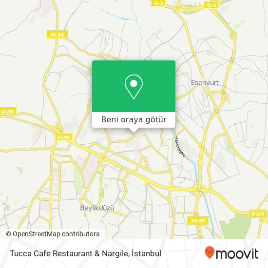 Tucca Cafe Restaurant & Nargile harita