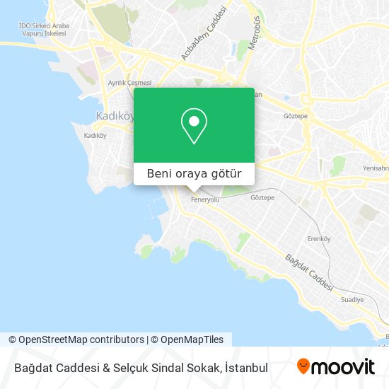 Bağdat Caddesi & Selçuk Sindal Sokak harita