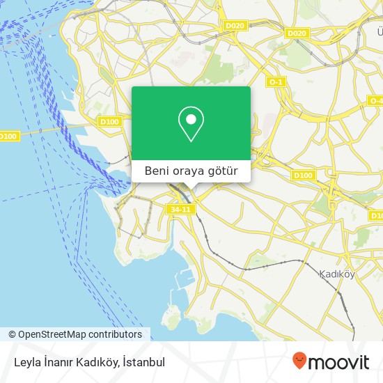 Leyla İnanır Kadıköy harita