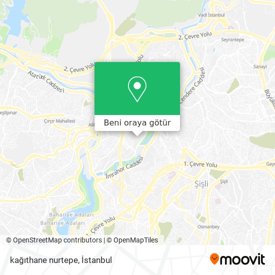 kağıthane nurtepe harita