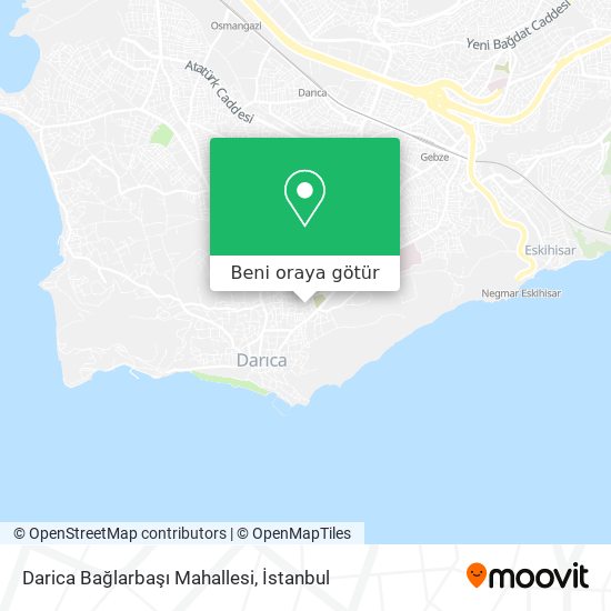 Darica Bağlarbaşı Mahallesi harita