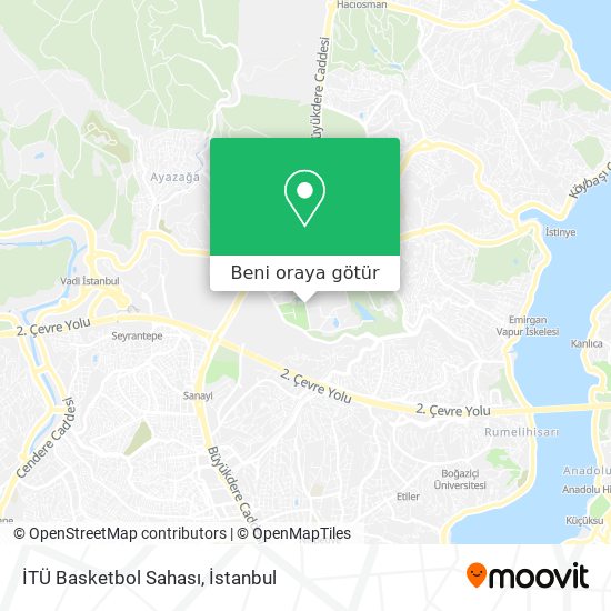 İTÜ Basketbol Sahası harita