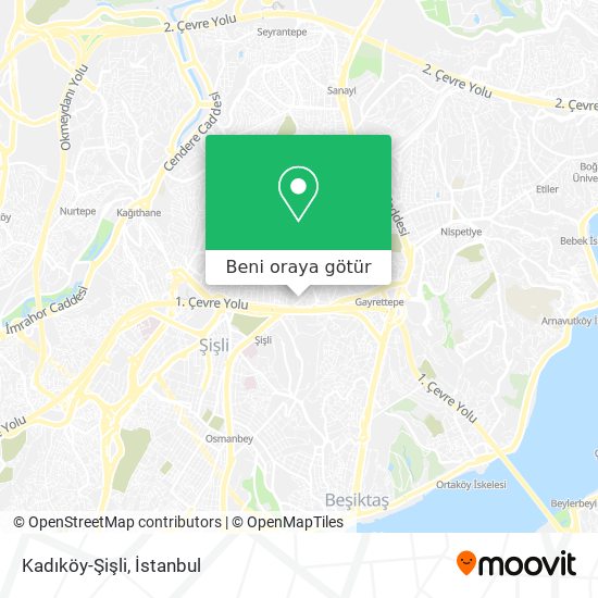 Kadıköy-Şişli harita