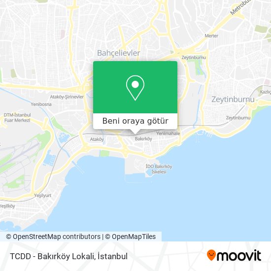 TCDD - Bakırköy Lokali harita