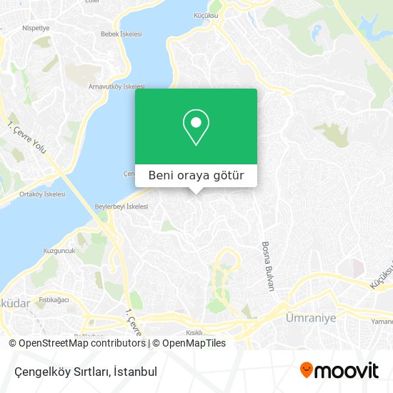 Çengelköy Sırtları harita