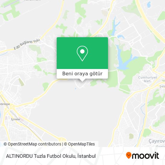 ALTINORDU Tuzla Futbol Okulu harita