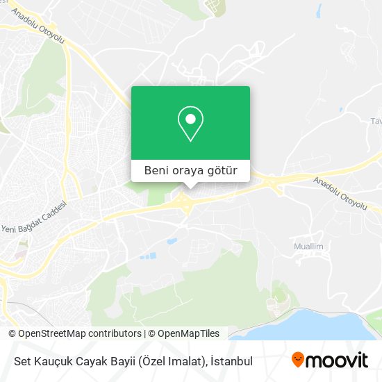 Set Kauçuk Cayak Bayii (Özel Imalat) harita
