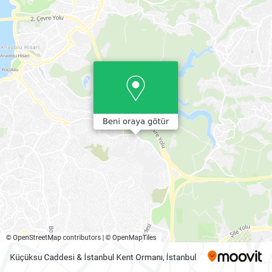 Küçüksu Caddesi & İstanbul Kent Ormanı harita