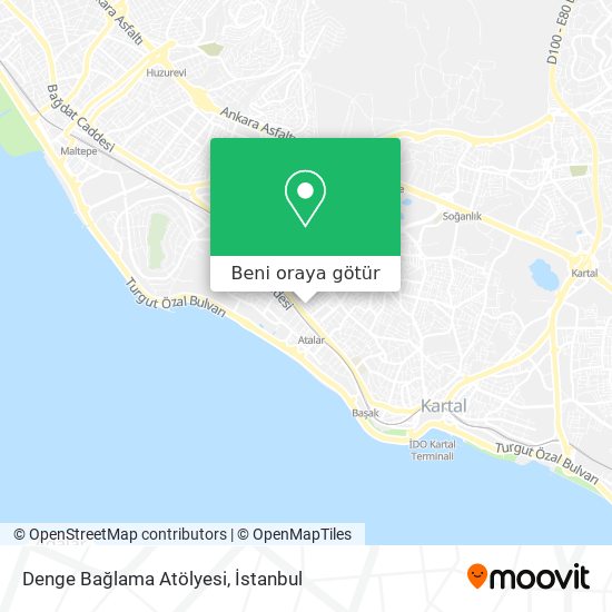 Denge Bağlama Atölyesi harita