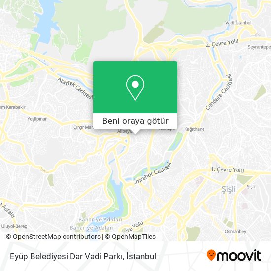 Eyüp Belediyesi Dar Vadi Parkı harita