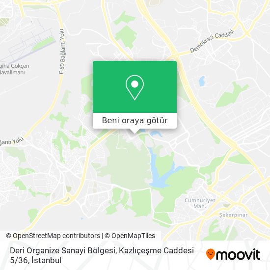 Deri Organize Sanayi Bölgesi, Kazlıçeşme Caddesi 5 / 36 harita