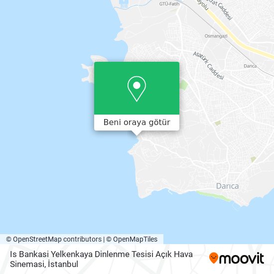 Is Bankasi Yelkenkaya Dinlenme Tesisi Açık Hava Sinemasi harita