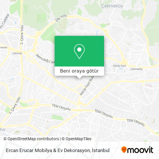 Ercan Erucar Mobilya & Ev Dekorasyon harita