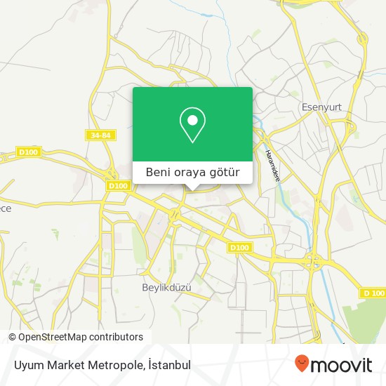 Uyum Market Metropole harita