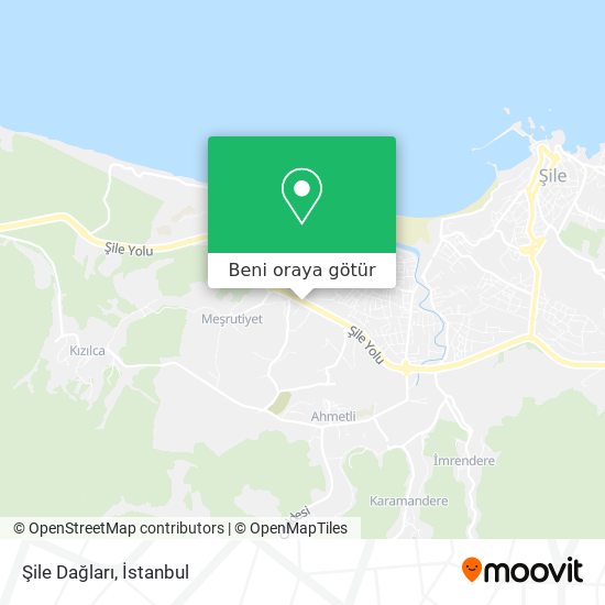 Şile Dağları harita