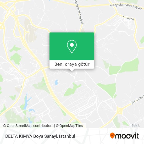 DELTA KIMYA Boya Sanayi harita