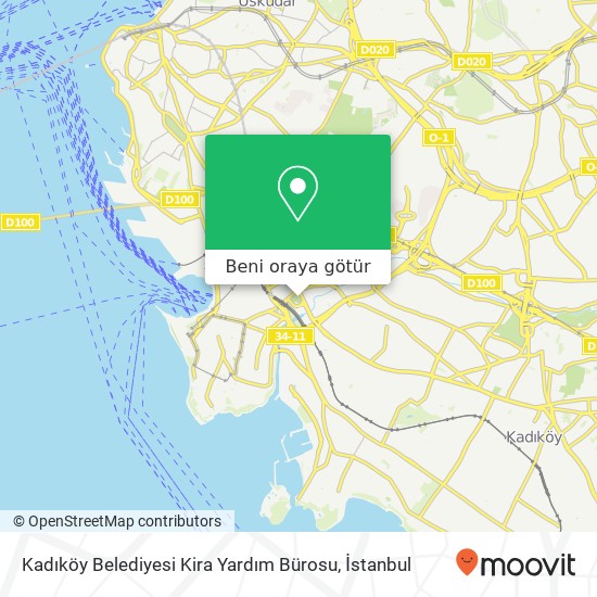 Kadıköy Belediyesi Kira Yardım Bürosu harita