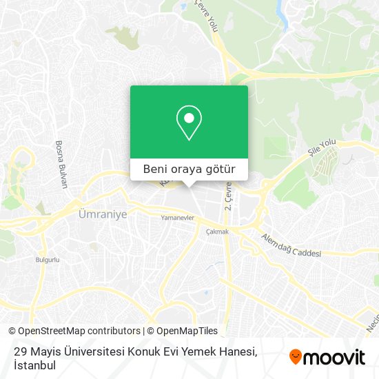 29 Mayis Üniversitesi Konuk Evi Yemek Hanesi harita