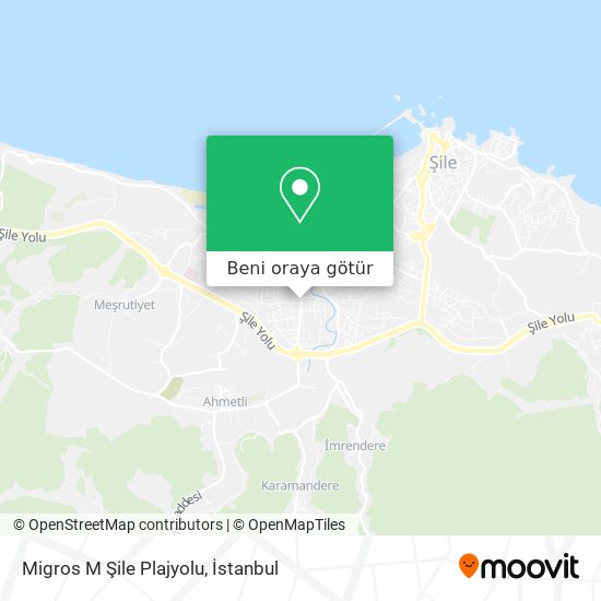 Migros M Şile Plajyolu harita