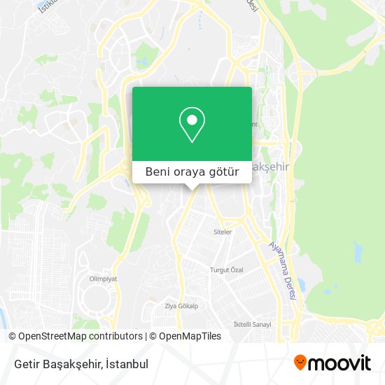 Getir Başakşehir harita