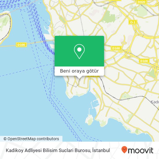 Kadikoy Adliyesi Bilisim Suclari Burosu harita