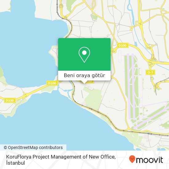 KoruFlorya Project Management of New Office harita