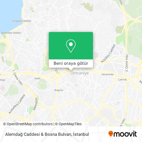 Alemdağ Caddesi & Bosna Bulvarı harita