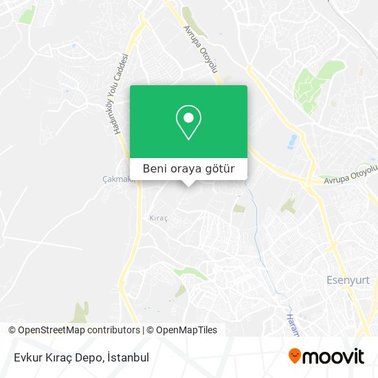 Evkur Kıraç Depo harita